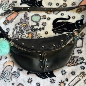 Urban Outfitters Black Studded Crossbody bag